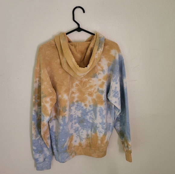 Artist Union clothing co. size medium blue, white, and yellow hoodie - Picture 2 of 3